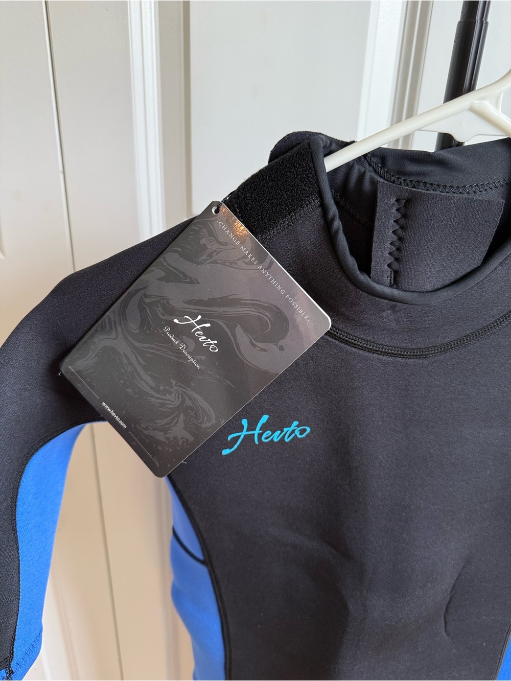 NWT Hevto Guardian Shorty Wetsuit Size XS Blue - Picture 4 of 8